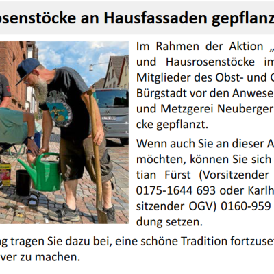 Altortverschönerung